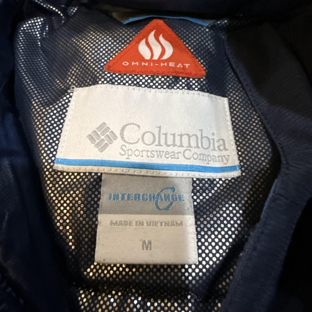 Columbia Jacket Mens Medium Omni-Tech Omni-Heat Interchange Waterproof‎ Hooded - Picture 4 of 11